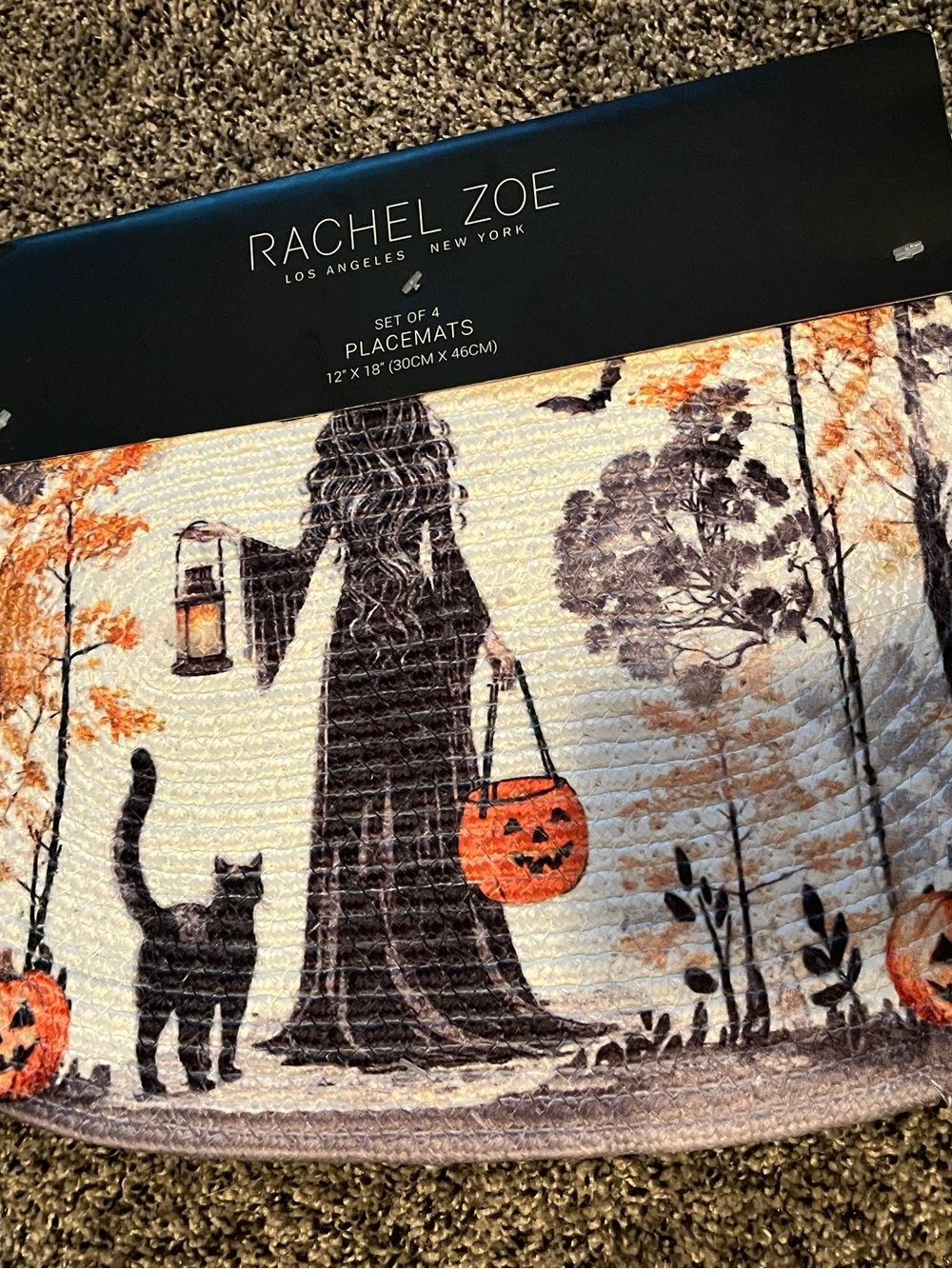 Rachel Zoe Halloween placemats